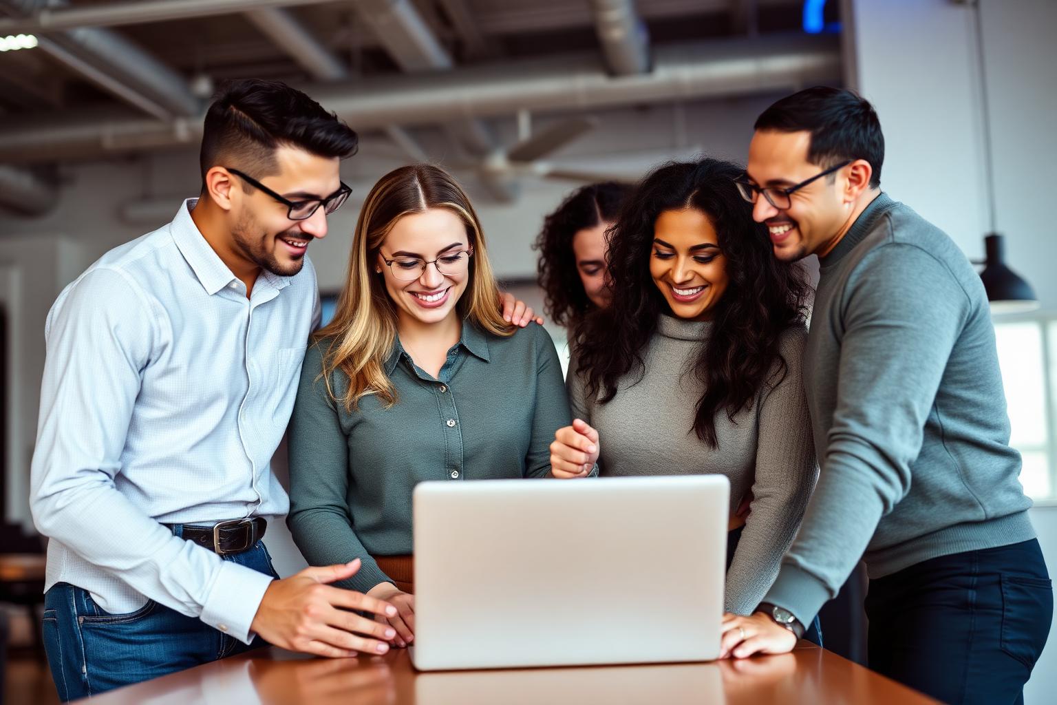 Sales team reviewing AI agent performance
